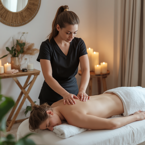 swedish massage techniques helping relieve muscle.